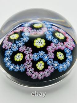 Whitefriars 1975 Garland Paperweight Pink & Blue