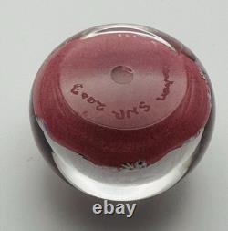 William Manson And Rare Miniature Paperweight Signed And Dated 2003