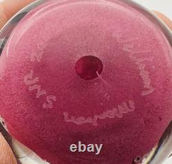 William Manson And Rare Miniature Paperweight Signed And Dated 2003
