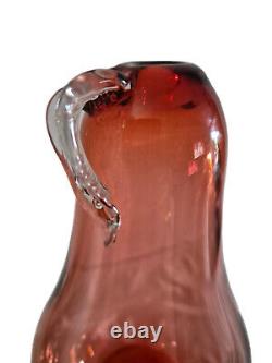 William Yeoward Aurora Art Glass Decanter Pear Pink Bottle & Stopper Hand Blown