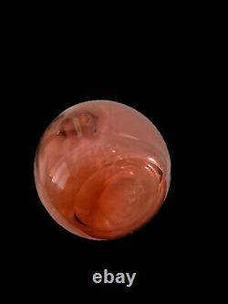 William Yeoward Aurora Art Glass Decanter Pear Pink Bottle & Stopper Hand Blown