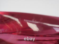 XXL Art Glass Fish/Dolphin Sculpture signed M Janku Zelezný Brod 60s Mid-century